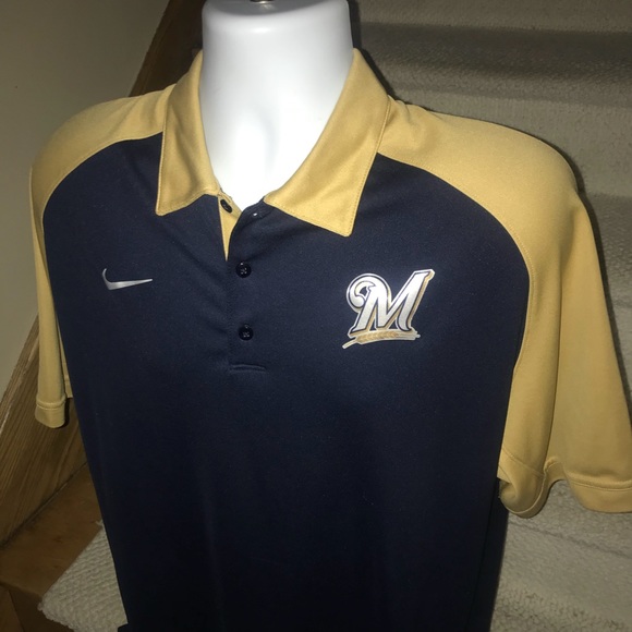 milwaukee brewers golf shirt